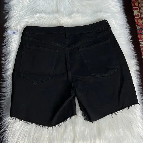 Old Navy Black High Rise OG Straight Shorts - Picture 5 of 5